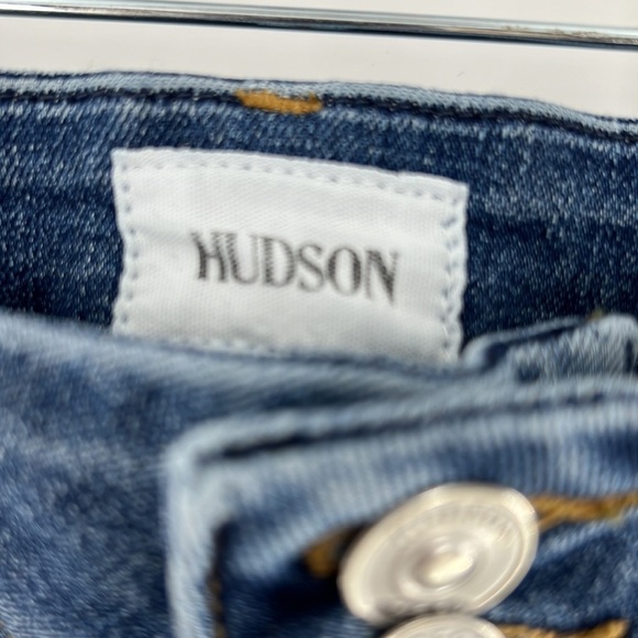 HUDSON COLLIN SKINNY BUTTON FLAP POCKETS MID RISE JEANS SIZE 28 - Picture 3 of 8